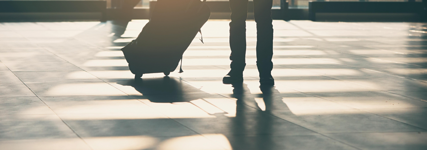 Traveler with luggage