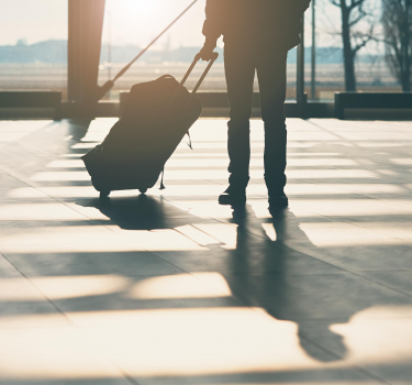 Traveler with luggage